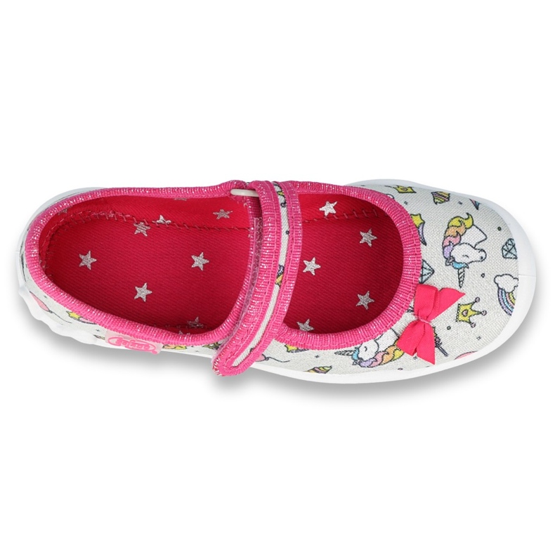 Chaussures enfant Befado 114X392 rose argent gris 1 Chaussures enfant Befado 114X392 rose argent gris 1
