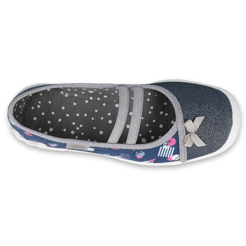 Chaussures pour enfants Befado 116Y276 bleu marine argent gris 1