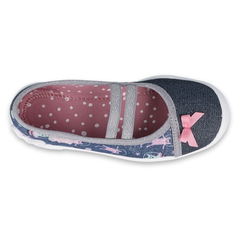 Chaussures enfant Befado 116X281 bleu marin argent gris 1