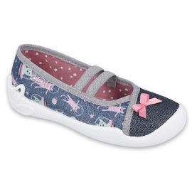 Chaussures enfant Befado 116X281 bleu marine argent gris 2