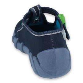 Chaussures enfant Befado 110P388 bleu marine vert 2