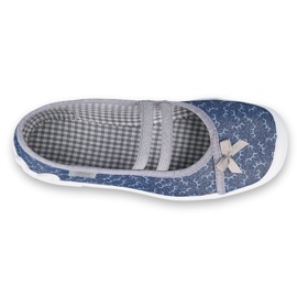 Chaussures pour enfants Befado 116Y275 bleu marine gris 1