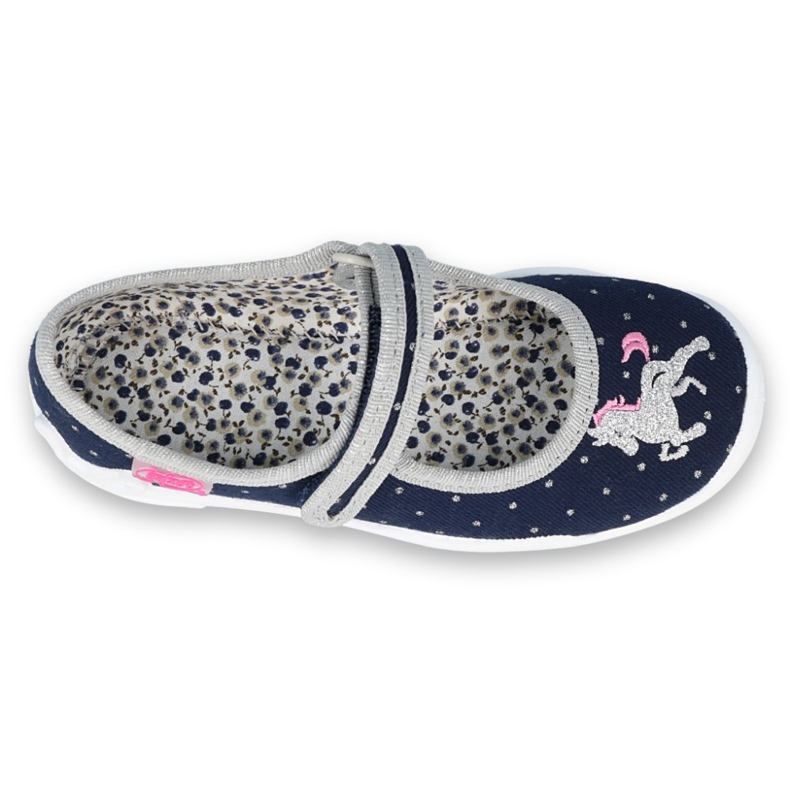 Chaussures enfant Befado 114X414 bleu marin argent gris 1