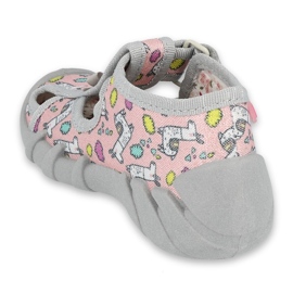 Chaussures enfant Befado 190P099 rose gris 2 Chaussures enfant Befado 190P099 rose gris 2