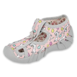 Chaussures enfant Befado 190P099 rose gris 1 Chaussures enfant Befado 190P099 rose gris 1