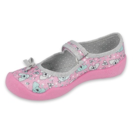 Chaussures enfant Befado 114X413 rose gris 1