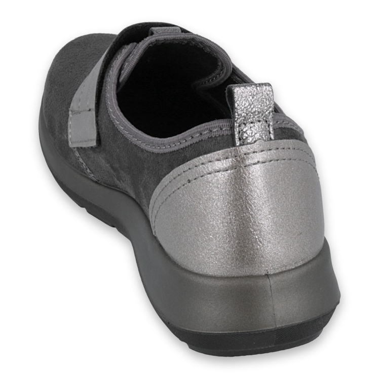 Befado Women's Velcro Shoes 156d003 noir gris 2
