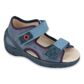 Befado chaussures pour enfants pu 065P146 bleu marin bleu 1