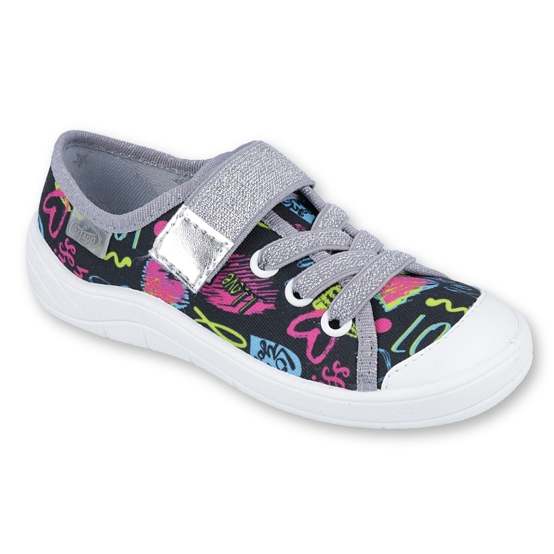 Chaussures pour enfants Befado 251Q137 le noir rose argent gris 1