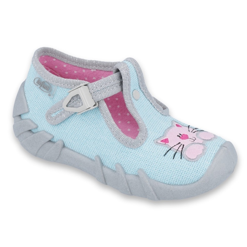 Chaussures enfant Befado 110P375 bleu rose gris 1