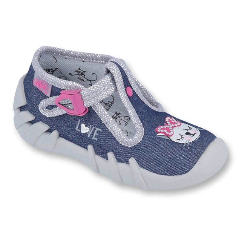 Chaussures pour enfants Befado 110P361 bleu marine rose multicolore 2
