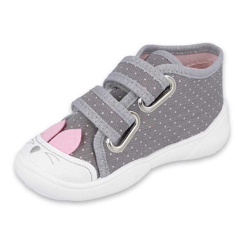 Chaussures enfant Befado 212P059 gris rose 1