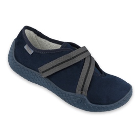 Chaussures féminines Befado Pu - Young 434D015 Navy Blue bleu 1