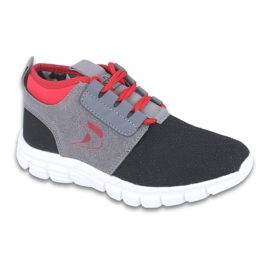 Chaussures pour enfants Befado jusqu'à 23 cm 516Y037 le noir gris rouge 1