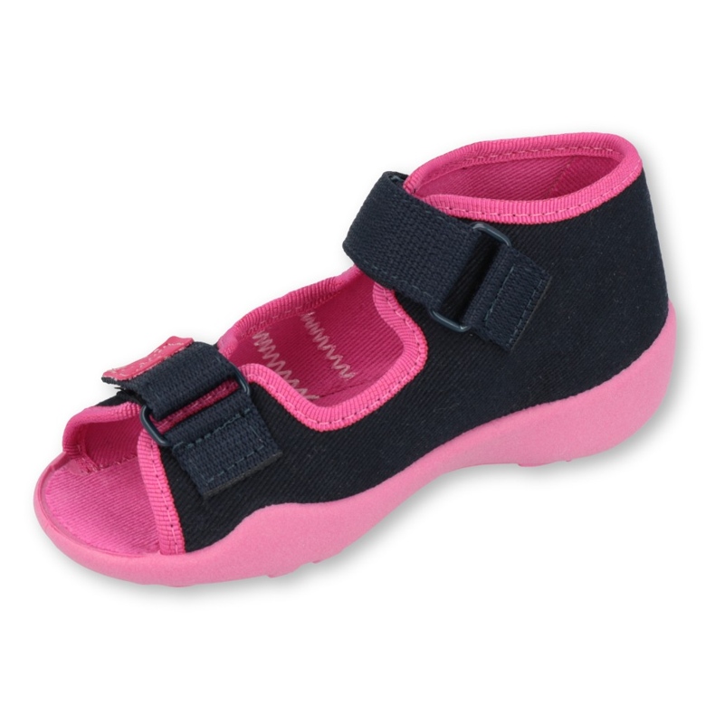 Chaussures pour enfants Befado 242P056 bleu marine rose 1
