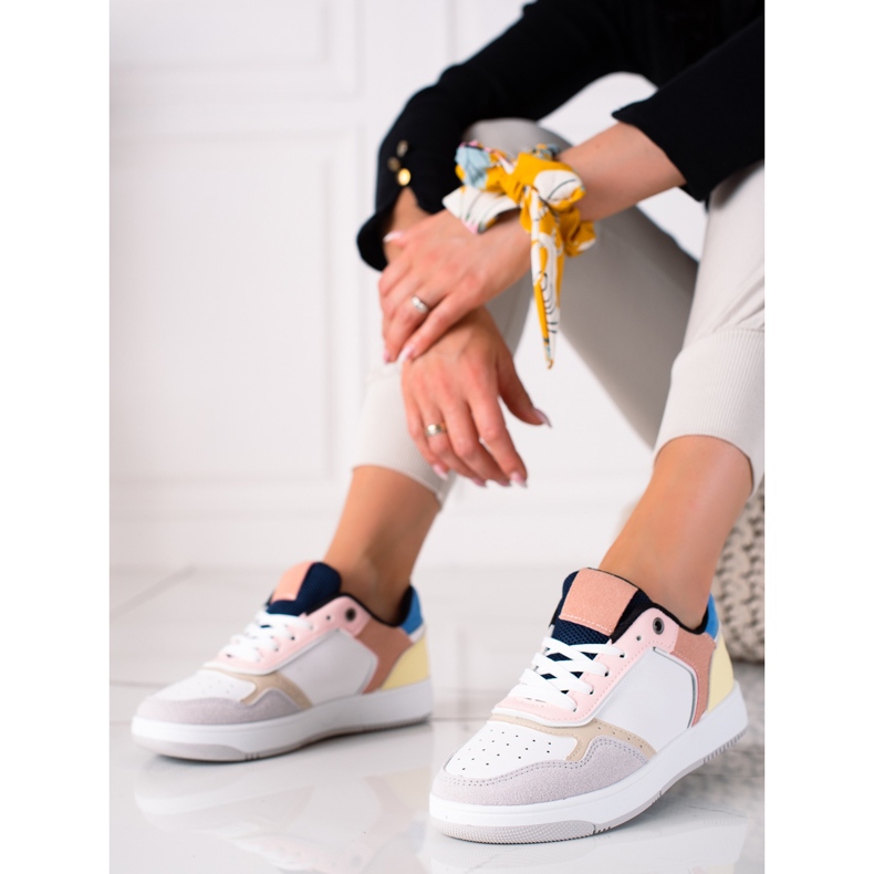 SHELOVET Baskets colorées pour femmes multicolore 1