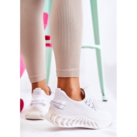 FM1 Chaussures Sport Tissu Femme Blanc Lenney 2