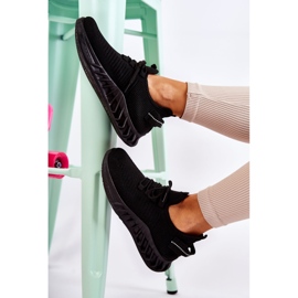 FM1 Chaussures Sport Tissu Femme Noir Lenney 2