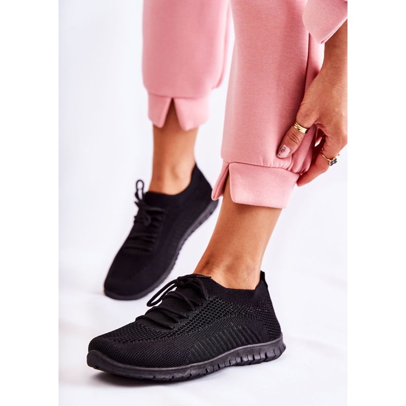 FM1 Chaussures de sport à enfiler noires Sequro pour femmes 1