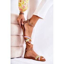 Sandales pour femmes à la mode Maciejka L4953-04 Multicolore beige 1