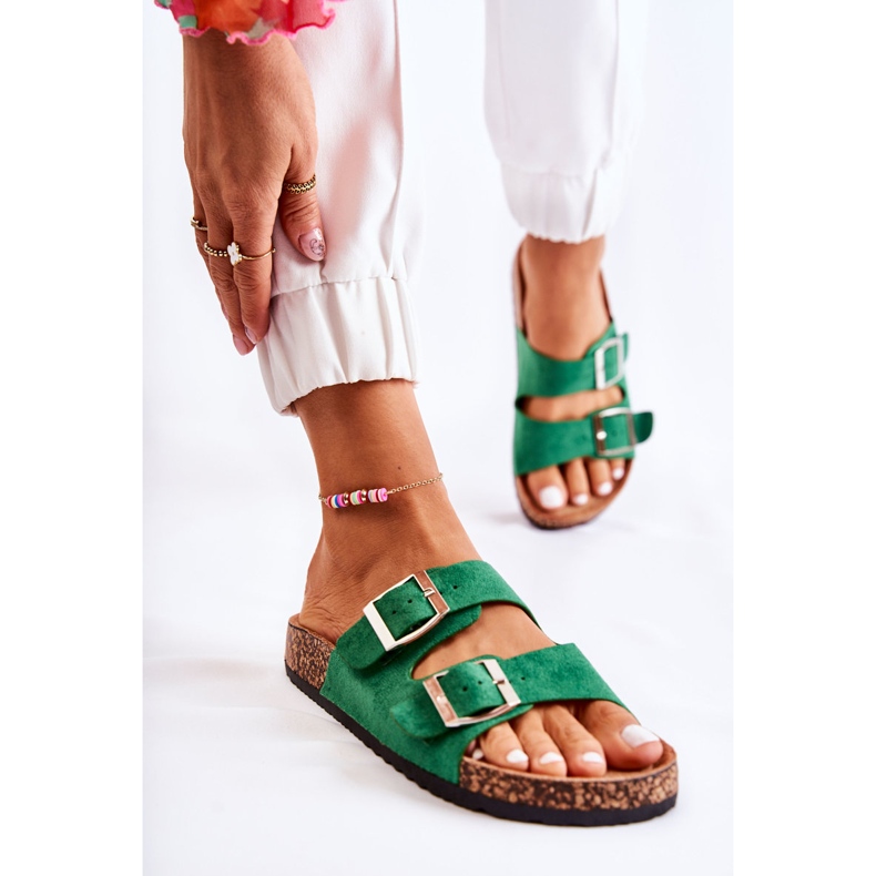 FB1 Slip-on vert pour femme Misandei 1