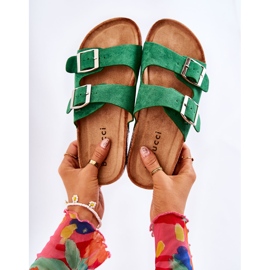 FB1 Slip-on vert pour femme Misandei 4