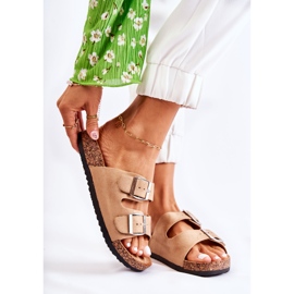 FB1 Chaussons Femme Beige Misandei 1 FB1 Chaussons Femme Beige Misandei 1