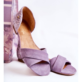 Sandales en Daim Maciejka 03615-05 Violette 7