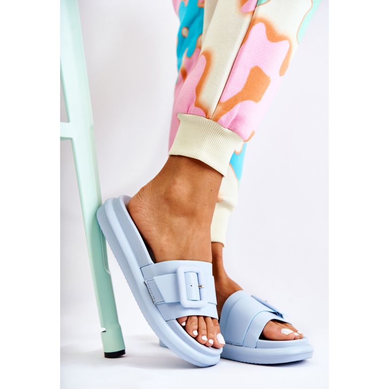 Chaussons Femme Avec Boucle Bleu Devia 2