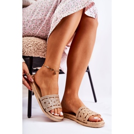 Pantoufles en caoutchouc Golden Charis pour femmes doré 2