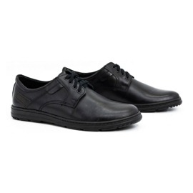 Joker Chaussures en cuir noir pour hommes 536J le noir 2 Joker Chaussures en cuir noir pour hommes 536J le noir 2