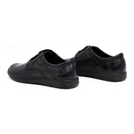 Joker Chaussures en cuir noir pour hommes 536J 4