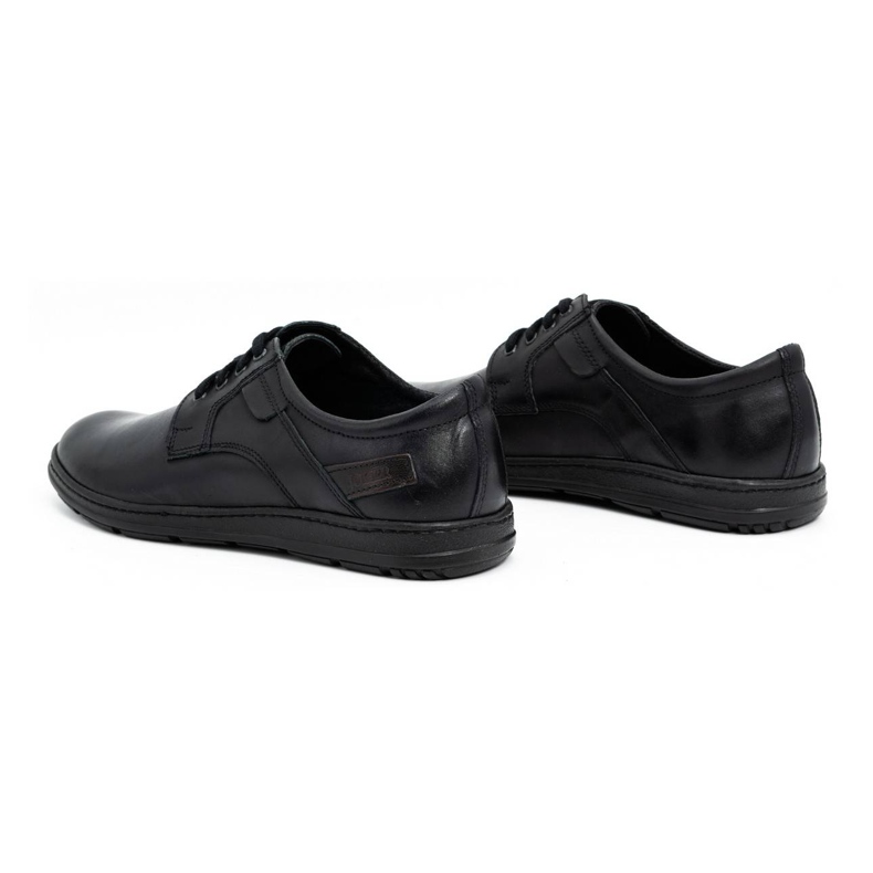 Joker Chaussures en cuir noir pour hommes 536J 4