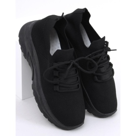 Baskets chaussettes noires Wendy le noir 1