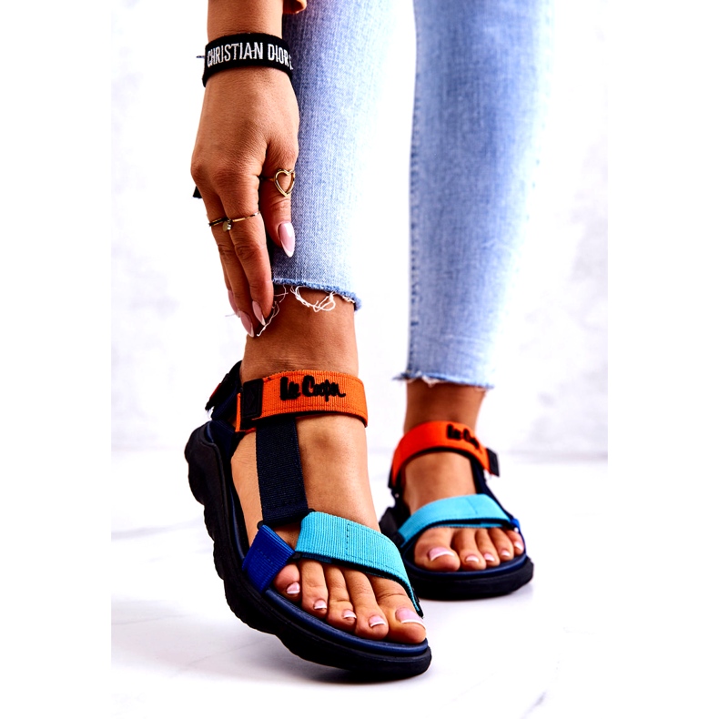 Sandales de sport pour femmes Lee Cooper LCW-22-34-0953L Multicolore bleu marine orange 1