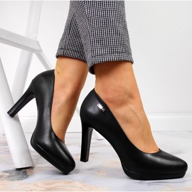 Escarpins à plateforme noir mat Sergio Leone 2