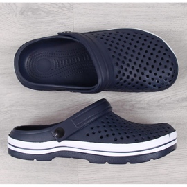 Chaussons mousse ajourés bleu marine NEWS 1