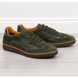 Chaussures Homme en cuir ajouré Vert Bugatti JJ153022 1