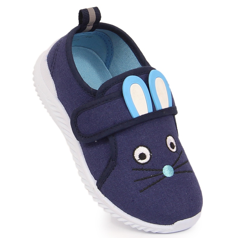 Baskets fermeture scratch souris Atletico fille bleu 1