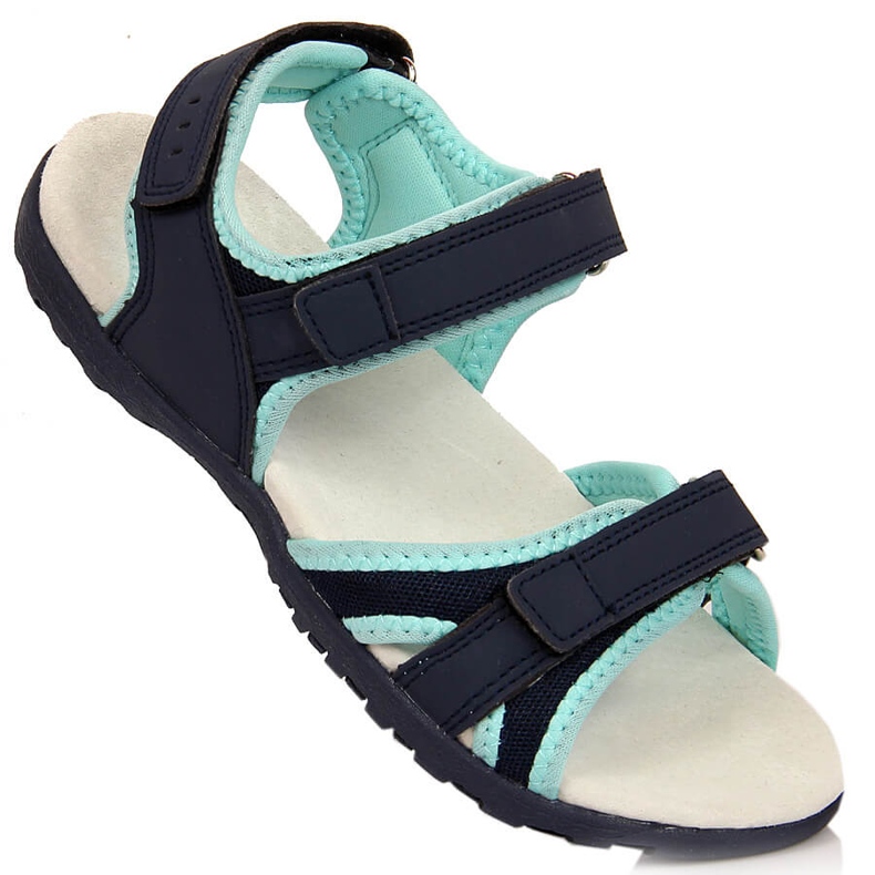 Sandales sport fille American Club bleu marine 1