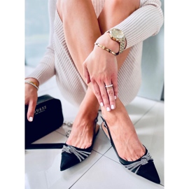 Ballerines à talon ouvert Taylor Black noir 2