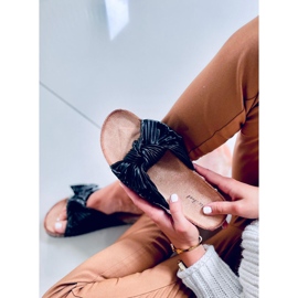 Pantoufles en liège Moss Black noir 1