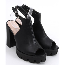 Sandales sur la plateforme Rome Black noir 2