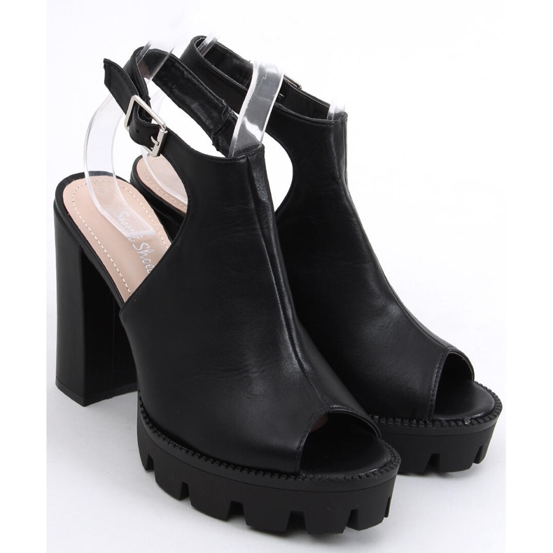 Sandales sur la plateforme Rome Black noir 2