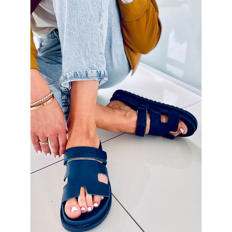 Chaussons Femme Bleu Fauve 1