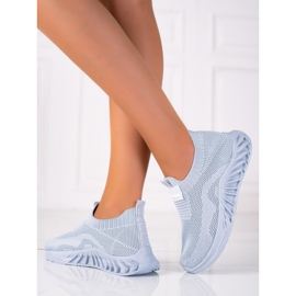 SHELOVET Chaussures de sport à enfiler gris 1