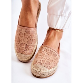 S.Barski Espadrilles Classiques Femme Ajourées Nude Catris beige 2