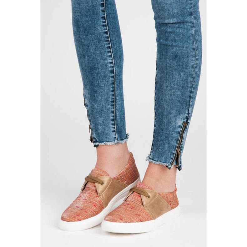 Kylie Baskets À Motif Ethnique orange 1