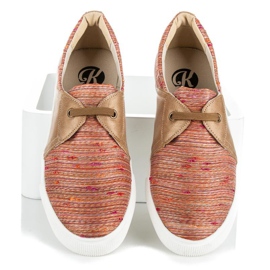 Kylie Baskets À Motif Ethnique orange 2