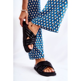 PJ1 Chaussons Classiques en Cuir Noir pour Femme Daron le noir 2